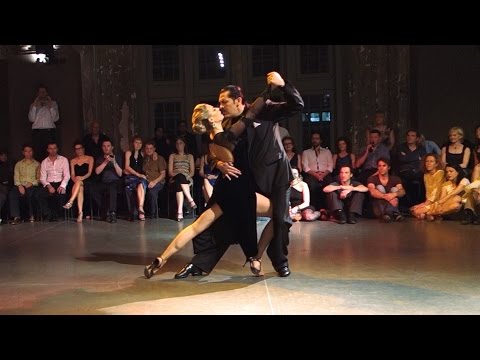  Mariano Gauna  and  Luisa Gauna  are  dancing  at  Antwerpen Tango Festival  in  2016