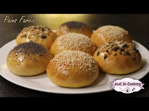 Recette des Pains ou Buns Farcis au Poulet, Légumes et Épices