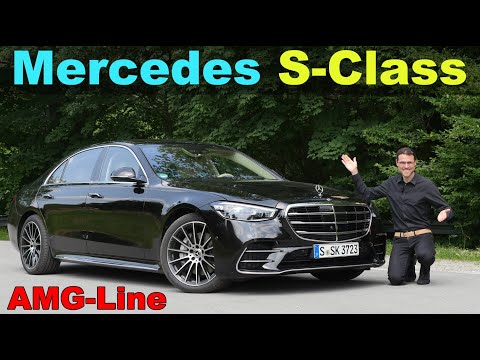 new Mercedes S-Class AMG-Line S500 FULL REVIEW with Autobahn and night driving V223 2022