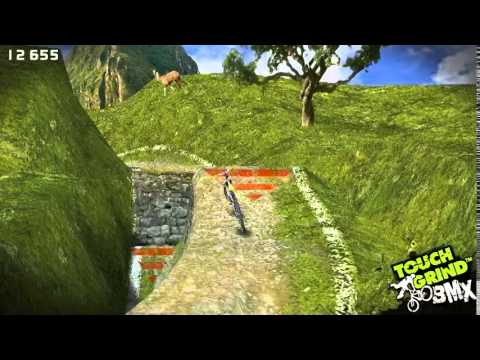 Inca Hills Walkthrough: Ride Along The Ledge Below The Overhang - Touchgrind BMX