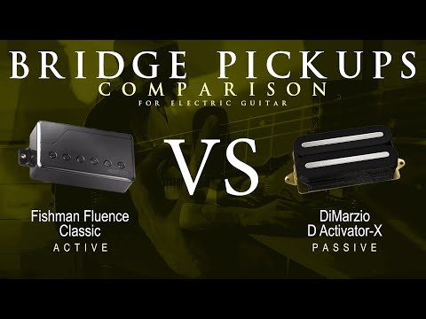 Fishman FLUENCE CLASSIC vs DiMarzio D ACTIVATOR X - Bridge Pickup Guitar Tone Comparison Demo
