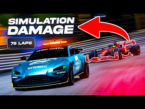 100% Monaco Grand Prix with SIMULATION DAMAGE