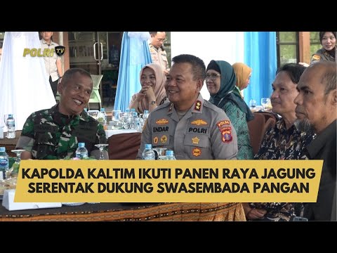 PANEN RAYA JAGUNG SERENTAK POLDA KALTIM DUKUNG SWASEMBADA PANGAN