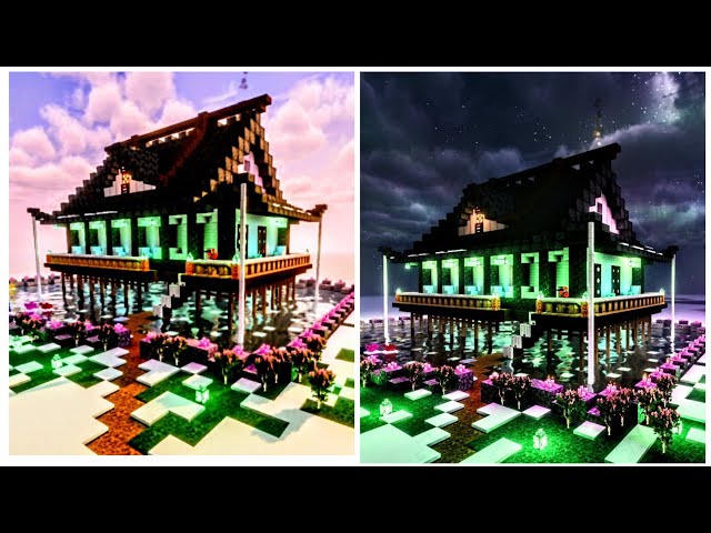 Minecraft Timelapse | Japanese Hot Spring | Onsen + Downloadable ...