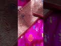 Florescent Pink Tanchoi Rangkat Saree with Katan Silk Kaduwa Weave