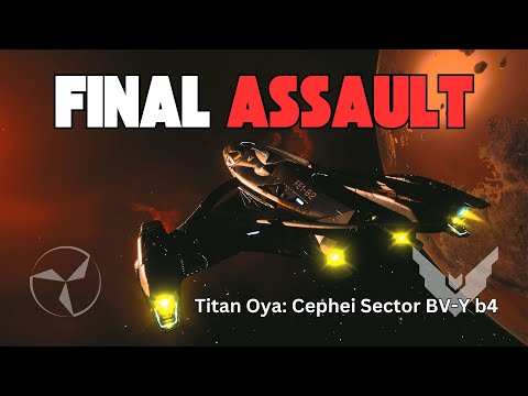 The final assault and meltdown of  Titan Oya in Elite Dangerous