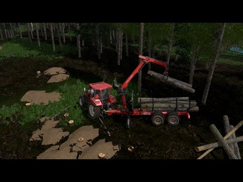 Farming simulator 17 - Loading and hauling logs on Emerald Valley logging #2