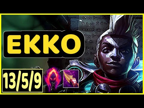 EKKO VS GRAGAS - 13/5/9 KDA JUNGLE GAMEPLAY DIAMOND III
