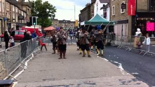 preview picture of video 'Flintlock Musket demonstration at the Skipton Armed Forces Day 2012, 17th June'