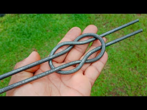 Making a steel knot- bending handle design