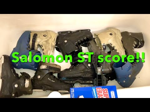 Cleaning 6 FREE Pairs of Salomon ST Series aggressive in-line skates from the 90s & 2000s