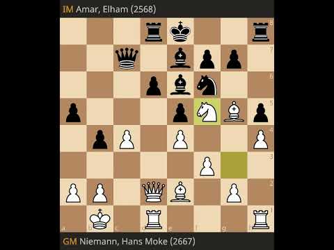 Hans Niemann vs Elham Amar- Fide Grand Swiss 2023, Round 1