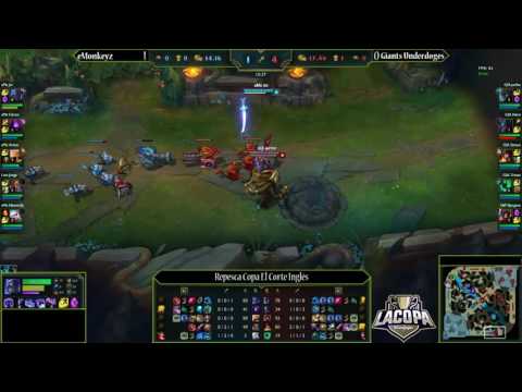 Giants Underdoges vs eMonkeyz - Partida 1 - Fancast Repesca Copa de La Liga El Corte Inglés