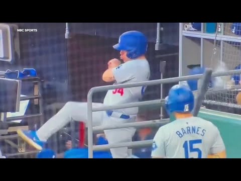 Dodgers bat boy saves Shohei Ohtani from foul ball with incredible catch