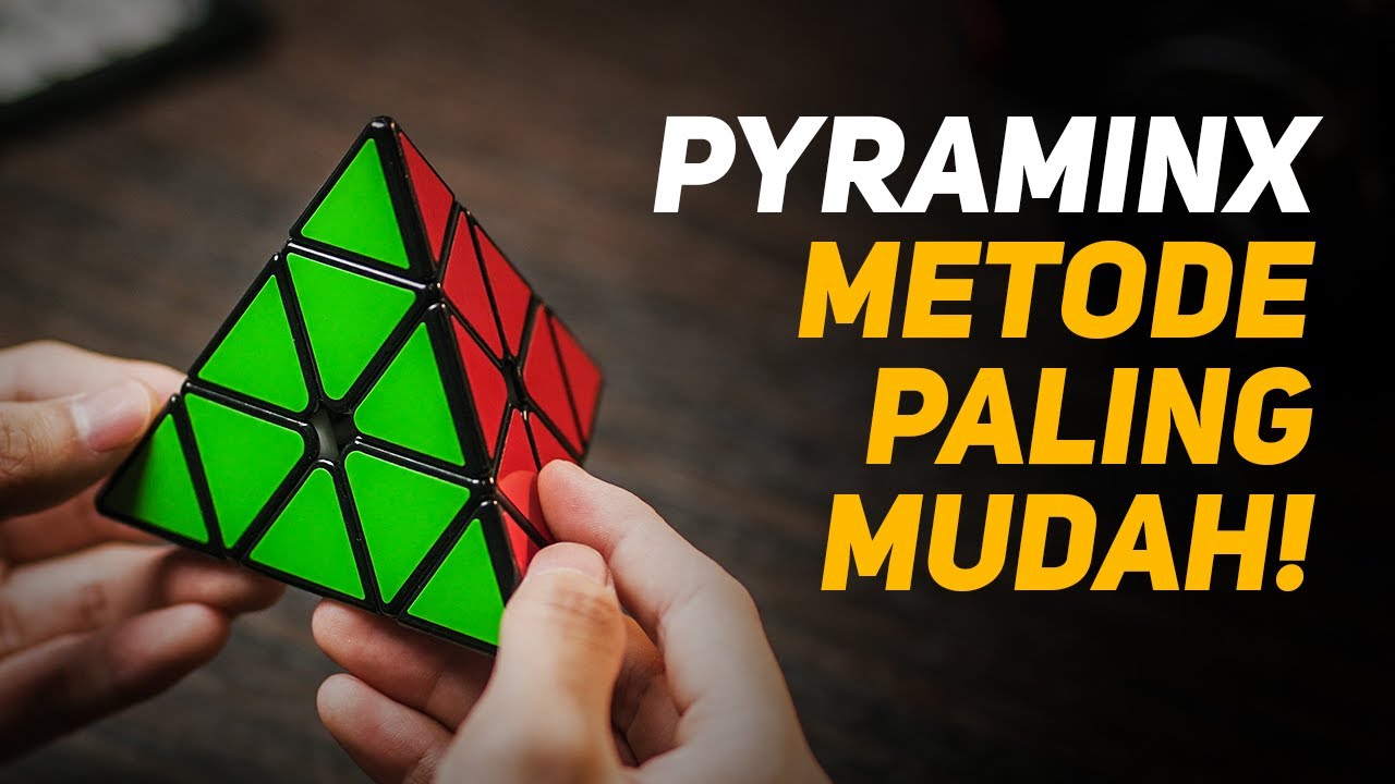 RUBIK'S PYRAMINX / PYRAMID FORMULA FOR BEGINNERS - TUTORIAL ON HOW TO SOLVE A TRIANGLE RUBIK'S EA...