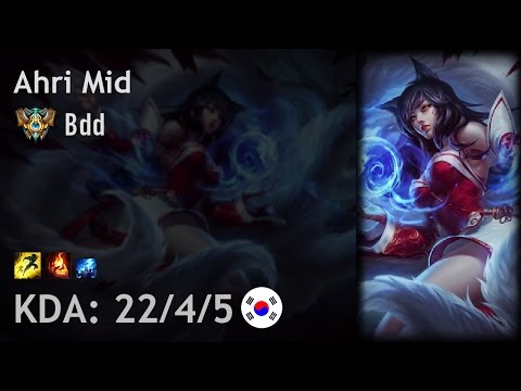 Ahri Mid vs Ekko - Bdd - KR Challenger Patch 6.24
