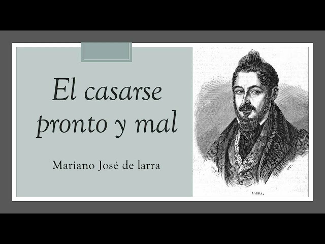 Vídeo relacionado con Colección Larra: Fígaro