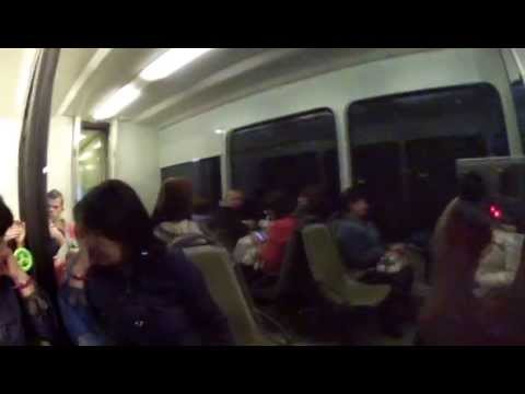 В электричке с горы Montserrat в Испании 1. GoPro Hero 2. 