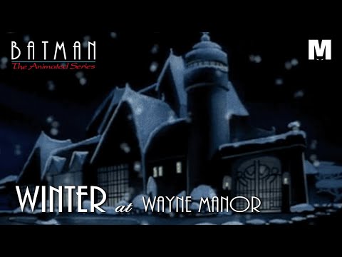 WINTER at WAYNE MANOR | Classic Ambience. Fireplace, Snow & Windy Sounds. Relax Inside From The Cold