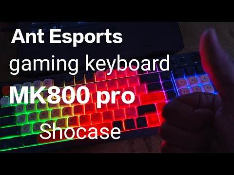 unboxing and showcasing my brand-new gaming keyboard 'MK800 pro' of Ant Esports #kevanks #showcase