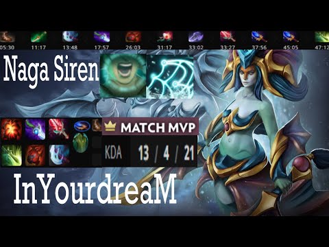 InYourdreaM Naga Siren Carry Gameplay Patch 7.31b - Dota 2 Full Gameplay player perspective.