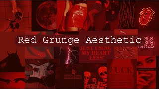 Red Grunge Aesthetic Background