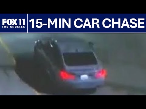 Suspected stolen car leads 15-min police chase  | FOX 11 LA
