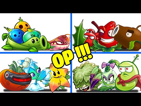 PvZ 2 4 Super Team Plants Vs Team Zombies Part 7 - Team So OP !!!