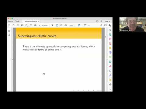 Prof. Henri Darmon | Modular Symbols, P-adic L-Functions, and Rigid Meromorphic Cocycles