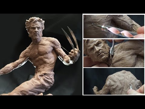 Sculpting Timelapse  - Logan (Wolverine)