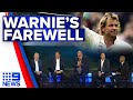 Cricket legends and close friends pay tribute to Shane Warne at state memorial | 9 News Australia