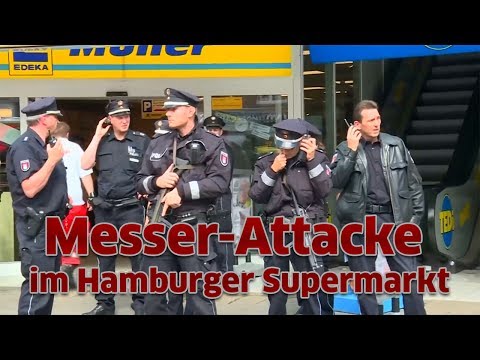 Messer-Attacke im Hamburger Supermarkt