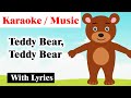 Teddy Bear Teddy Bear Karaoke With Lyrics Teddy Bear Poem Music Karaoke Teddy Bear Song Karaoke