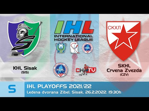 Highlights - IHL 2021/22 PLAYOFFS Seniori - KHL Sisak vs SKHL Crvena Zvezda