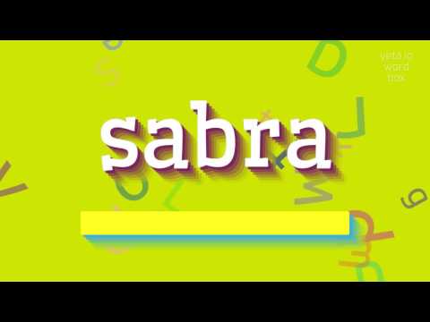 How to say "sabra"! (High Quality Voices)