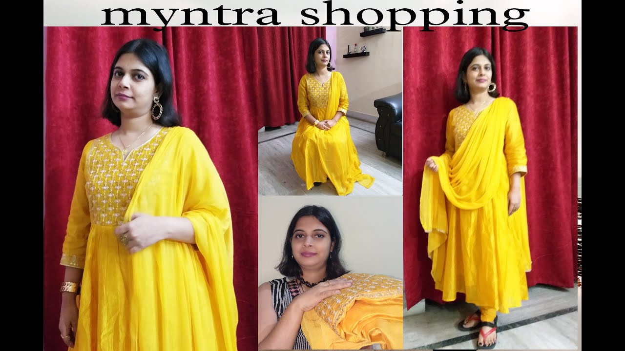 🎉Myntra shopping haul🎉 All about you kurta set with dupatta review