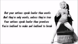 Madonna - Words Karaoke / Instrumental with lyrics on screen