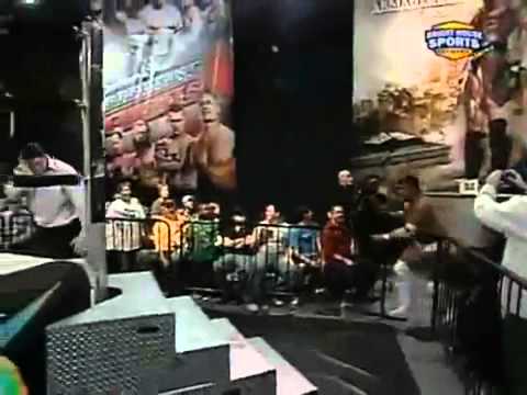 FCW - Wade Barrett & Justin Gabriel brawl p.2 (justin's revenge)