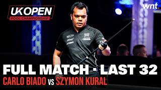Carlo Biado vs Szymon Kural | Last 32 | 2025 UK Open Pool Championship