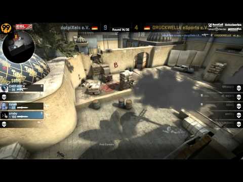 DRUCKWELLE vs. dotpiXels | Viertelfinale, EPS Spring Season 2013 | de_dust2 Map 1 Part 2