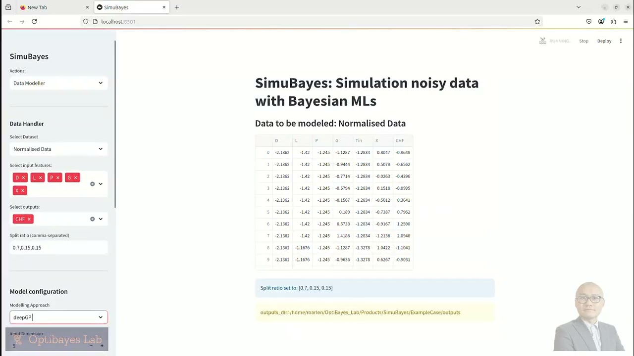 SimuBayes: Deep Gaussian Processes modelling