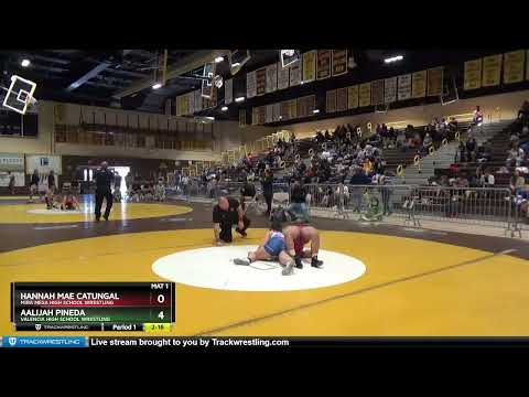 152 Lbs Round 2 - Hannah Mae Catungal, Mira Mesa High School Wrestling Vs Aalijah Pineda, Valencia