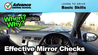 Effective Mirror Checks  |  Learning to drive: Basic skills