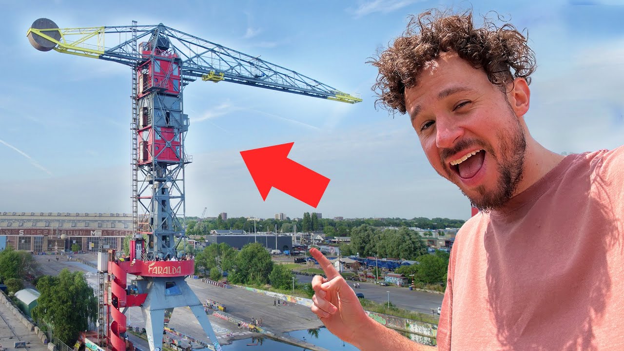 This is the strangest place I have ever slept | CRANE HOTEL🏗️