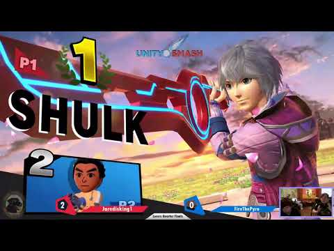 Unity Station #9  - Loser's Quarters - jaredisking1 (Shulk) vs FireThePyro (Mii Brawler)