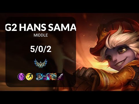G2 Hans Sama Tristana vs Brand MIDDLE - EUW1 CHALLENGER Patch 14.13