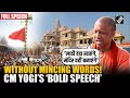 Watch UP CM Yogi Adityanath Delivers A Bold Speech At Ram Mandir In Ayodhya