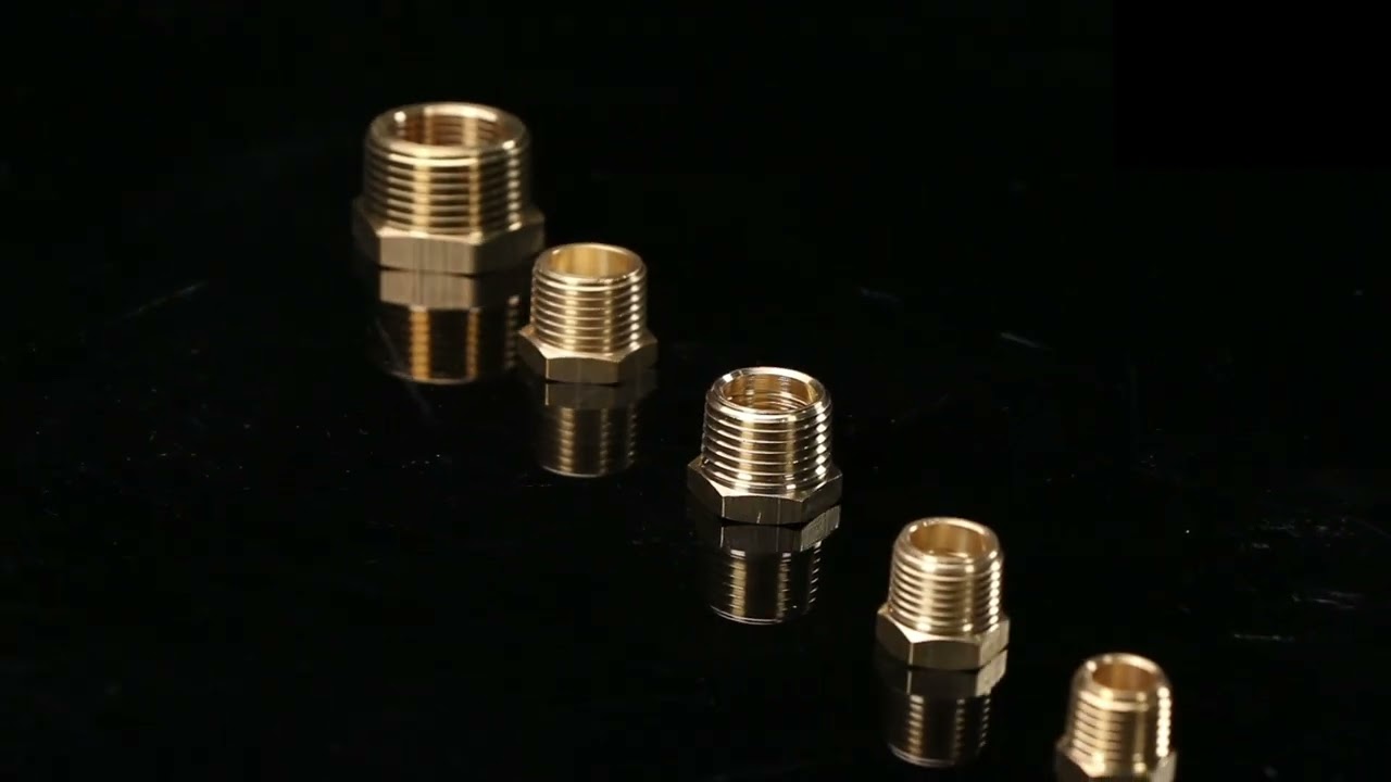 Brass Reducer Hex Bushing by U.S. Solid