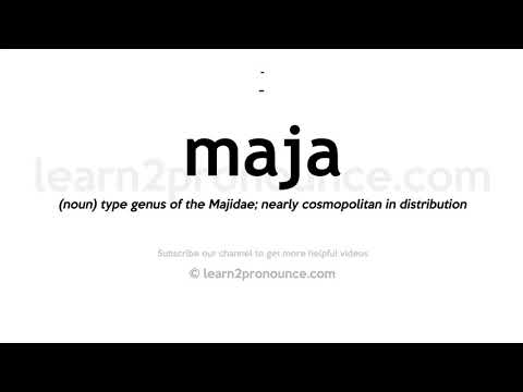 How to pronounce Maja | English pronunciation