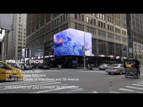 Times Square ZAZ Billboard Project Introduction by Artist Snow Yunxue Fu
